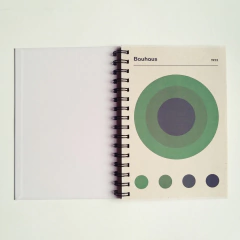 Agenda Diaria Bauhaus Tapa Dura Ring Wire/ Modelo 15/ GRÜNER KREIS - comprar online