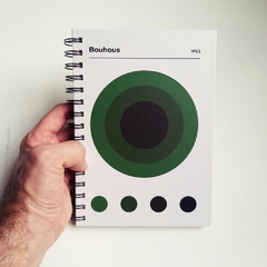 Agenda 2 días por página Bauhaus / Tapa Dura Ring Wire/ Modelo 15/ GRÜNER KREIS - comprar online