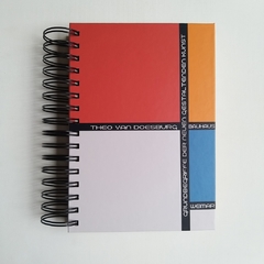 Agenda Semanal Bauhaus Tapa Dura Ring Wire/ MODELO 125/ THEO VAN DOESBURG Nº 1 - 1920®objetos de diseño 