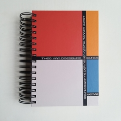 CUADERNO BAUHAUS TAPA DURA RING WIRE/ Modelo 125/ THEO Van Doesburg Nº 1 - 1920®objetos de diseño 