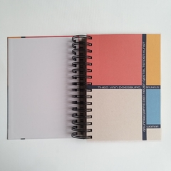 CUADERNO BAUHAUS TAPA DURA RING WIRE/ Modelo 125/ THEO Van Doesburg Nº 1 - 1920®objetos de diseño 
