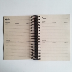 Imagen de Agenda Diaria Bauhaus Tapa Dura Ring Wire/ Modelo 11/ Yellow Circle