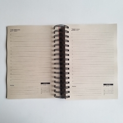 Agenda Diaria Bauhaus Tapa Dura Ring Wire/ Modelo 11/ Yellow Circle