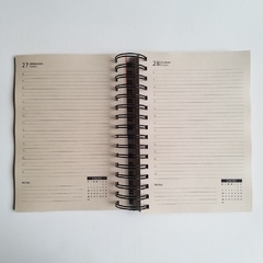 Agenda Diaria Tapa Dura Ring Wire/ Modelo 13/ Pink Lines - comprar online