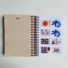 Agenda Diaria Bauhaus Tapa Dura Ring Wire/ Modelo 11/ Yellow Circle en internet