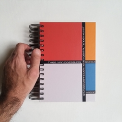 CUADERNO BAUHAUS TAPA DURA RING WIRE/ Modelo 125/ THEO Van Doesburg Nº 1 - 1920®objetos de diseño 