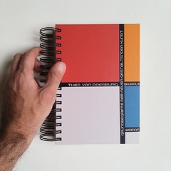 Agenda Semanal Bauhaus Tapa Dura Ring Wire/ MODELO 125/ THEO VAN DOESBURG Nº 1 - tienda online