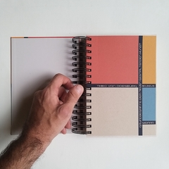 Imagen de Agenda Semanal Bauhaus Tapa Dura Ring Wire/ MODELO 125/ THEO VAN DOESBURG Nº 1