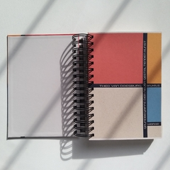 CUADERNO BAUHAUS TAPA DURA RING WIRE/ Modelo 125/ THEO Van Doesburg Nº 1 - 1920®objetos de diseño 