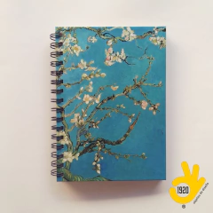 Agenda 2 días por página/ Vincent Tapa Dura Ring Wire/ Modelo 46/ Obra: Almendro en Flor (1890) - comprar online