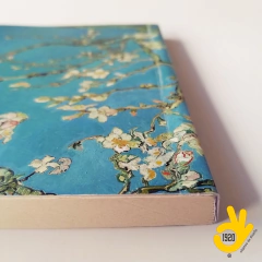 Cuaderno Vincent Encuadernado Binder Artesanal a la Rústica (Tapa blanda) / Modelo 46/ Obra: Almendro en Flor (1890) en internet