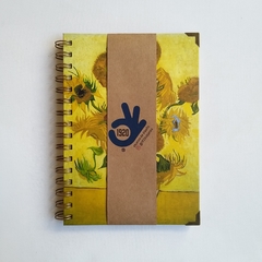 Agenda Diaria Vincent Tapa Dura Ring Wire/ Modelo 58/ Sunflowers, 1889. en internet