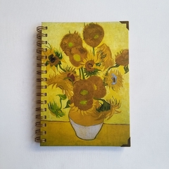 Agenda Diaria Vincent Tapa Dura Ring Wire/ Modelo 58/ Sunflowers, 1889. - comprar online