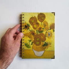 Agenda Diaria Vincent Tapa Dura Ring Wire/ Modelo 58/ Sunflowers, 1889. en internet