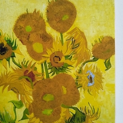 Agenda 2 días por página/ Vincent Tapa Dura Ring Wire/ Modelo 58/ Sunflowers, 1889. - 1920®objetos de diseño 