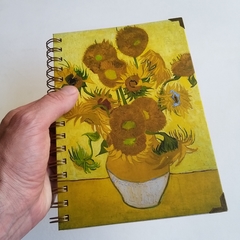 Agenda Diaria Vincent Tapa Dura Ring Wire/ Modelo 58/ Sunflowers, 1889. en internet