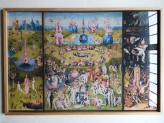 Cuadro en marco madera Kiri Box/ Modelo 222/ The Garden of Earthly Delights, El Jardín de las Delicias, Hieronymus Bosch (El Bosco) - 1920®objetos de diseño 
