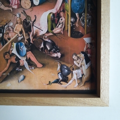 Cuadro en marco madera Kiri Box/ Modelo 222/ The Garden of Earthly Delights, El Jardín de las Delicias, Hieronymus Bosch (El Bosco) - 1920®objetos de diseño 