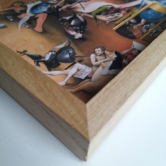 Cuadro en marco madera Kiri Box/ Modelo 222/ The Garden of Earthly Delights, El Jardín de las Delicias, Hieronymus Bosch (El Bosco) - tienda online