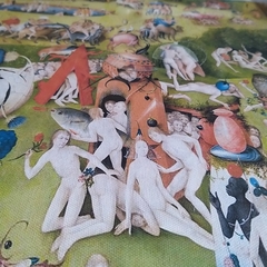 Cuadro en marco madera Kiri Box/ Modelo 222/ The Garden of Earthly Delights, El Jardín de las Delicias, Hieronymus Bosch (El Bosco)