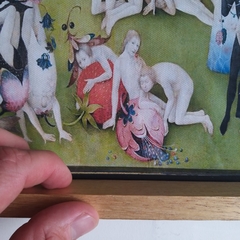Cuadro en marco madera Kiri Box/ Modelo 222/ The Garden of Earthly Delights, El Jardín de las Delicias, Hieronymus Bosch (El Bosco) - 1920®objetos de diseño 