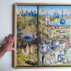 Cuadro en marco madera Kiri Box/ Modelo 222/ The Garden of Earthly Delights, El Jardín de las Delicias, Hieronymus Bosch (El Bosco)