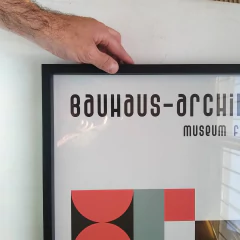 Cuadro en marco madera Kiri Box/ Modelo 131/ WEIMAR MUSTER 40 (Incluye customizado Marco Negro Kiri Box pintado a mano).