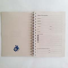 CUADERNO TAPA DURA RING WIRE/ Modelo 220/ Bloeiende hosta, Ohara Koson, año 1920 - 1930. - 1920®objetos de diseño 