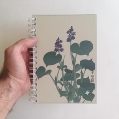CUADERNO TAPA DURA RING WIRE/ Modelo 220/ Bloeiende hosta, Ohara Koson, año 1920 - 1930. - 1920®objetos de diseño 