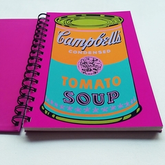 CUADERNO TAPA DURA RING WIRE/ Modelo 168/ CAMPBELL' S SOUP CAN