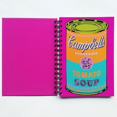 CUADERNO TAPA DURA RING WIRE/ Modelo 168/ CAMPBELL' S SOUP CAN en internet