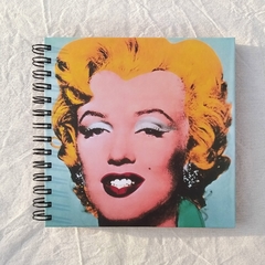 CUADERNO QUADRAT / TAPA DURA RING WIRE/ Modelo 360/ MARILYN (1989) Print Litografía by By ANDY WARHOL