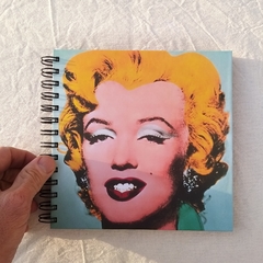 CUADERNO QUADRAT / TAPA DURA RING WIRE/ Modelo 360/ MARILYN (1989) Print Litografía by By ANDY WARHOL