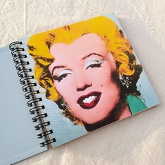 CUADERNO QUADRAT / TAPA DURA RING WIRE/ Modelo 360/ MARILYN (1989) Print Litografía by By ANDY WARHOL