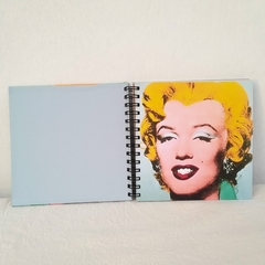 CUADERNO QUADRAT / TAPA DURA RING WIRE/ Modelo 360/ MARILYN (1989) Print Litografía by By ANDY WARHOL - tienda online