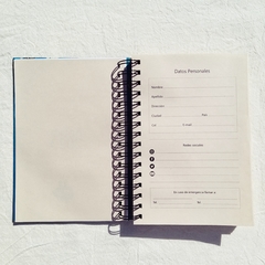 Agenda 2 días por página Bauhaus / Tapa Dura Ring Wire/ Modelo 15/ GRÜNER KREIS - 1920®objetos de diseño 