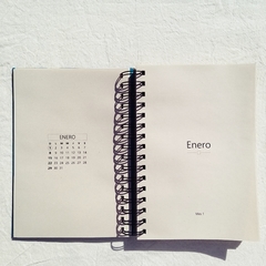 Imagen de Agenda 2 días por página/ Tapa Dura Ring Wire/ Modelo 220/ Bloeiende hosta, Ohara Koson, año 1920 - 1930.