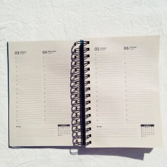 Agenda 2 días por página Bauhaus Tapa Dura Ring Wire/ Modelo 6: ORANGE CIRCLE - 1920®objetos de diseño 