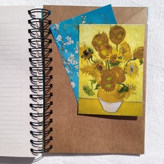 Imagen de Agenda 2 días por página/ Vincent Tapa Dura Ring Wire/ Modelo 46/ Obra: Almendro en Flor (1890)