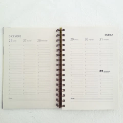 Agenda Semanal Bauhaus Tapa Dura Ring Wire/ MODELO 236/ MoMA BLACK ⬛⬜ - 1920®objetos de diseño 