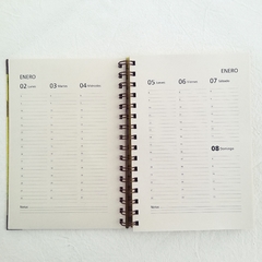 Imagen de Agenda Semanal Tapa Dura Ring Wire/ Modelo 264/ YELLOW PUMPKIN (2003) / YAYOI KUSAMA