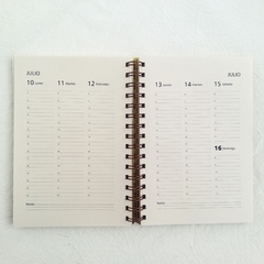 Agenda Semanal Tapa Dura Ring Wire/ Modelo 264/ YELLOW PUMPKIN (2003) / YAYOI KUSAMA