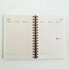 Imagen de Agenda Semanal Bauhaus Tapa Dura Ring Wire/ MODELO 236/ MoMA BLACK ⬛⬜