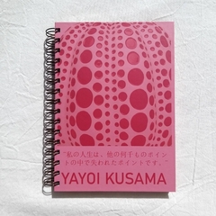 CUADERNO TAPA DURA RING WIRE/ Modelo 526/ Red & Pink Pumpkin by Yayoi Kusama. - tienda online