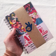 Agenda Semanal Tapa Dura Ring Wire/ Modelo 454/ Póster Vintage Film Alice in Wonderland (1951). en internet