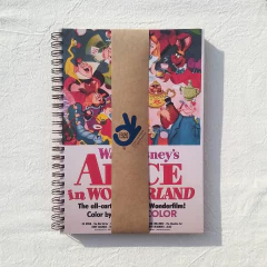 Agenda Semanal Tapa Dura Ring Wire/ Modelo 454/ Póster Vintage Film Alice in Wonderland (1951). - comprar online