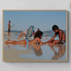 Cuadro en marco madera Kiri Box/ Obras de Autor/ Reflejos de la Inocencia (Cabo Frío, Brasil, 2016)/ Fotografía de Mercedes Giancarelli @mgianarte - comprar online