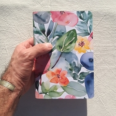 Agendas Acaballadas 15x20cm Semanales/ Encuadernación acaballada Tapa blanda/ Línea Acuarela - Watercolor (Diseños al azar). - 1920®objetos de diseño 