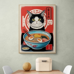 Cuadro en marco madera Kiri Box/ Modelo 665/ Ramen & Sushi 11 Magic Mushrooms