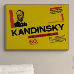Cuadro en marco madera Kiri Box/ Modelo 716/ Cartel Exposición 60 Aniversario de Wassily Kandinsky - comprar online
